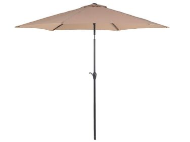 Parasol de jardin beige sable ⌀ 270 cm VARESE