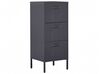 3 Drawer Metal  Storage Cabinet Black WOSTOK_812069