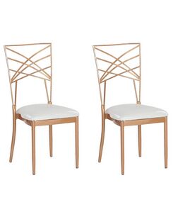 Tuoli metalli ruusukulta 2 kpl GIRARD