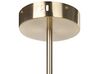 Lampe suspension en métal doré à 4 LED BANDON_847557