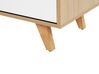 3 Drawer Sideboard Light Wood with White ILION_789854