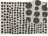 Teppich beige / schwarz 160 x 230 cm gepunktetes Muster HAVRAN_836381