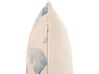 Conjunto de 2 almofadas decorativas com motivo de coelho em algodão rosa 45 x 45 cm RATIBIDA_879419