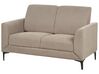 Conjunto de sofás com 6 lugares em tecido taupe FENES_897902