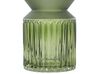 Glass Flower Vase 26 cm Olive Green VRADETO_838288