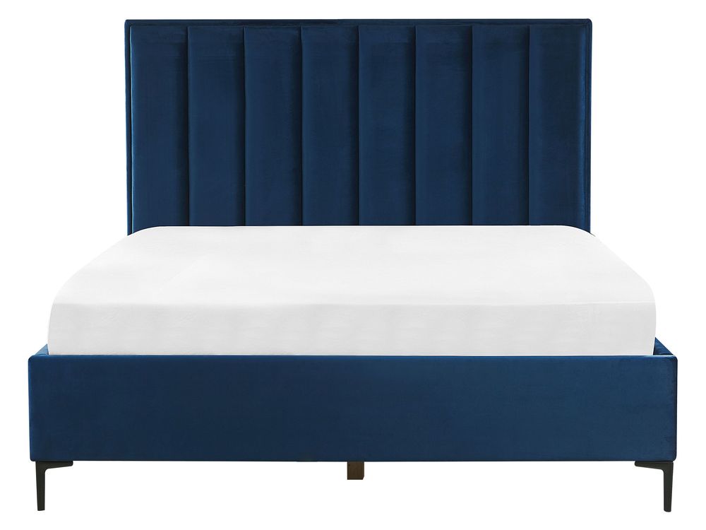 Schlafzimmer komplett Set 3-teilig blau 160 x 200 cm SEZANNE | Beliani.de