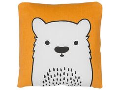Lasten tyyny karhu 45 x 45 cm oranssi WARANASI