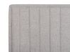 Fabric EU Super King Size Adjustable Bed Grey DUKE II_910623