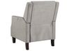 Velvet Recliner Chair Grey EGERSUND_794195