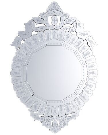 Specchio da parete in argento 67 x 100 cm CRAON