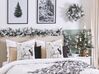 Sada 2 dekorativních polštářů s vánočním motivem 45 x 45 cm černé/bílé SVEN_814104