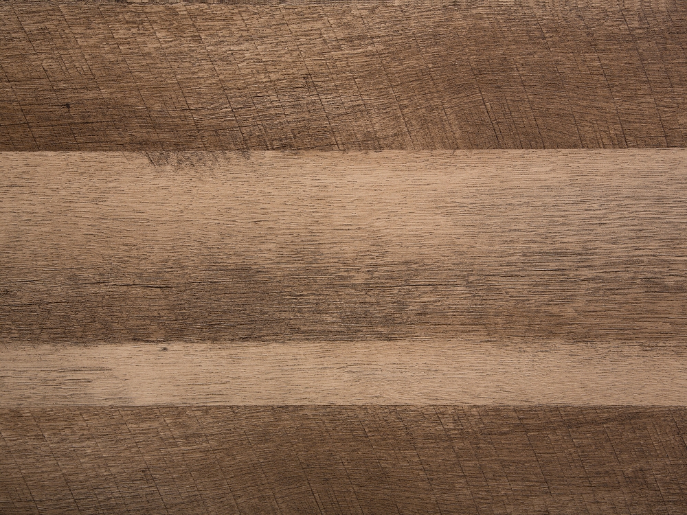Couchtisch brauner Holzfarbton / 60 cm 110 x rechteckig ADENA schwarz