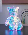 LED-decoratie teddybeer meerkleurig HADAR_887512