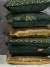 2 poduszki dekoracyjne w cekiny 45 x 45 cm złote ASTER_770245