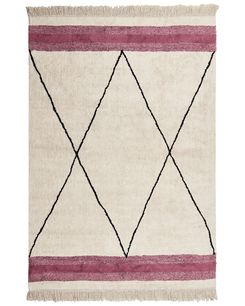 Matto puuvilla beige/vaaleanpunainen 160 x 230 cm AFSAR