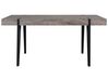 Jedálenský stôl 180 x 90 cm tmavé drevo/čierna ADENA_750791