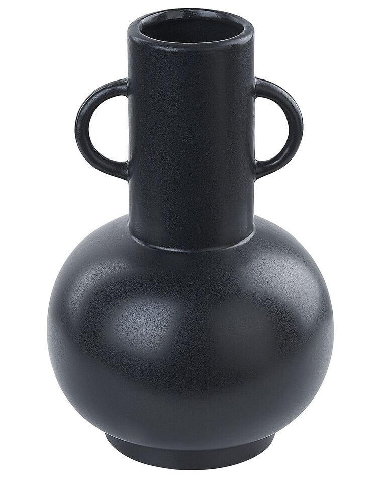 Blomvas porslin 26 cm svart PEREA_846170