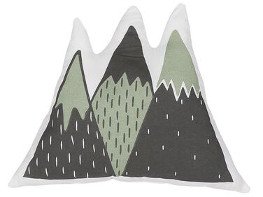 Dětský polštář  hory 60 x 50 cm zeleno-černý INDORE