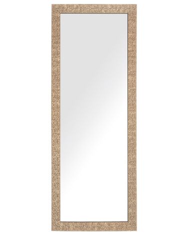 Nástenné zrkadlo 50 x 130 cm mosadzné AJACCIO