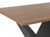 Spisebord 200 x 100 cm mørkt tre/svart SINTRA_821502