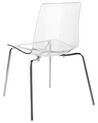 Set of 2 Dining Chairs Transparent SILERTON_844657