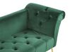 Velvet Chaise Lounge Green NANTILLY_782121