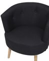 Fabric Tub Chair Black ODENZEN_710497