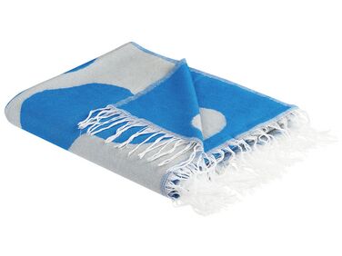 Blanket 130 x 170 cm Blue KIHUN
