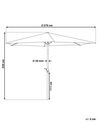 Világosszürke napernyő ⌀ 270 cm VARESE_740371