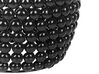 Beistelltisch schwarz Perlen-Optik oval ⌀ 28 cm UHANA_854149