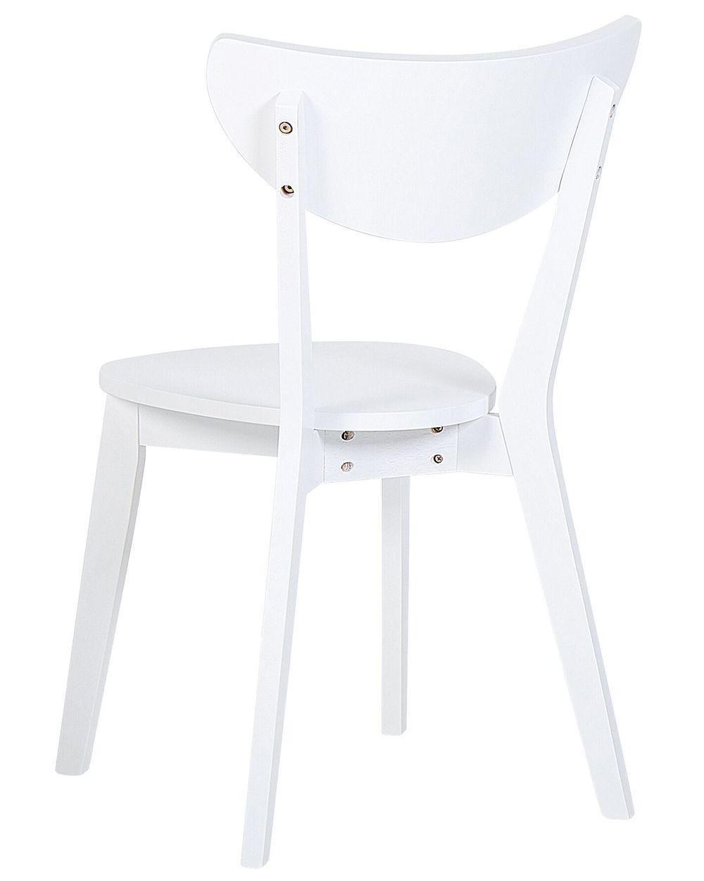 Set of 2 Wooden Dining Chairs White ROXBY Beliani.co.uk