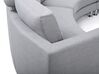 7 Seater Curved Fabric Modular Sofa Light Grey ROTUNDE_709300