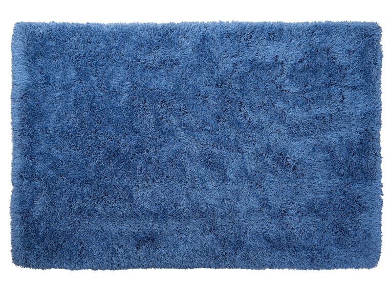Tappeto shaggy rettangolare blu 160 x 230 cm CIDE_746874