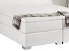 Biela kožená kontinentálna posteľ 180 x 200 PRESIDENT_35838