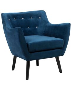 Nojatuoli samettinen sininen DRAMMEN