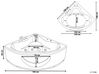  Whirlpool Badewanne weiss Eckmodell mit LED 140 x 140 cm TOCOA II_820655