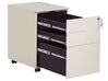 3 Drawer Metal Storage Cabinet Light Beige CAMI_782721