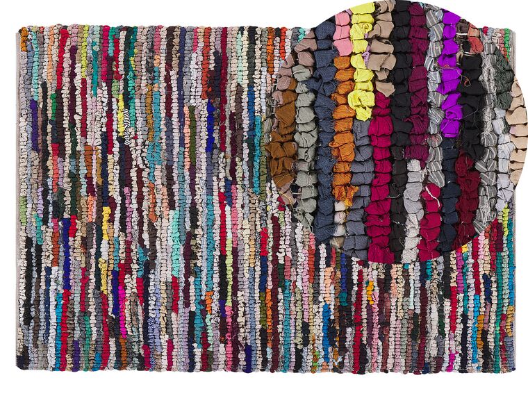 Tappeto rettangolare multicolore 140 x 200 cm BAFRA_85208