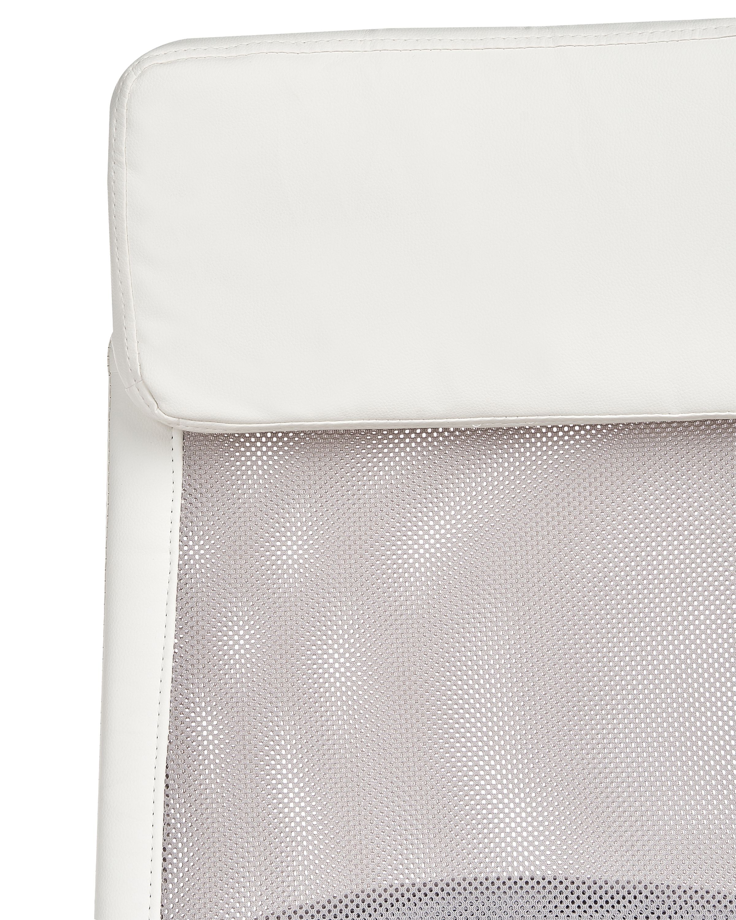 Faux Leather Office Chair White with Grey PIONEER Beliani.co.uk