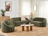Conjunto de sofás com 6 lugares em veludo verde escuro MALUNG_884215