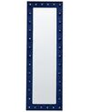 Stehspiegel Samtstoff marineblau rechteckig 50 x 150 cm ANSOUIS_840657