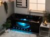 Whirlpool Bath with LED 170 cm Black HAWES_755774