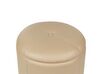 Pouf contenitore in ecopelle beige MARYLAND_891989