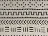 Decke Baumwolle weiß / schwarz 130 x 180 cm orientalisches Muster PANVEL_829390