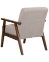 Fabric Armchair Taupe ASNES_884130