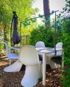 Sivý hliníkový záhradný jedálenský stôl CATANIA_824848