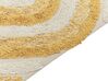 Teppich Baumwolle beige / gelb 140 x 200 cm abstraktes Muster BINGOL_839474