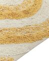 Tappeto cotone beige chiaro e senape 140 x 200 cm BINGOL_839474