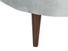 Right Hand Velvet Chaise Lounge Light Grey CHAUMONT_880910