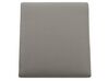 Salon de jardin en aluminium coussin en tissu gris foncé table basse incluse SALERNO_679570